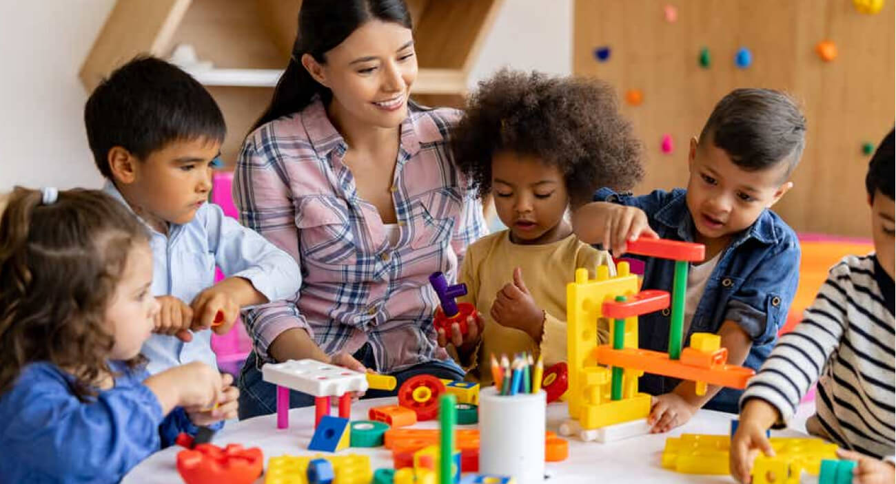 Children in classroom